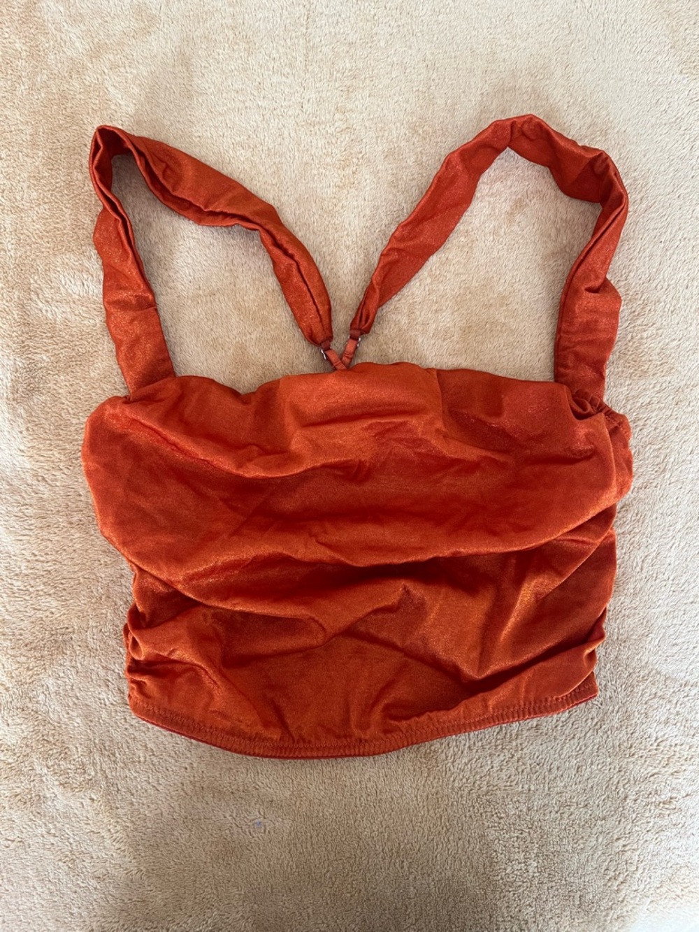 Urban Outfitters Rust Red Cropped Tank Top